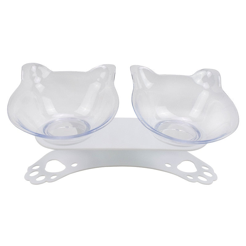 Cat Double Bowl Cat Bowl Dog Bowl  Non-slip Food Bowl With Raised Stand Cat Feeding &amp; Watering Supplies Dog Feeder Pet Supplies