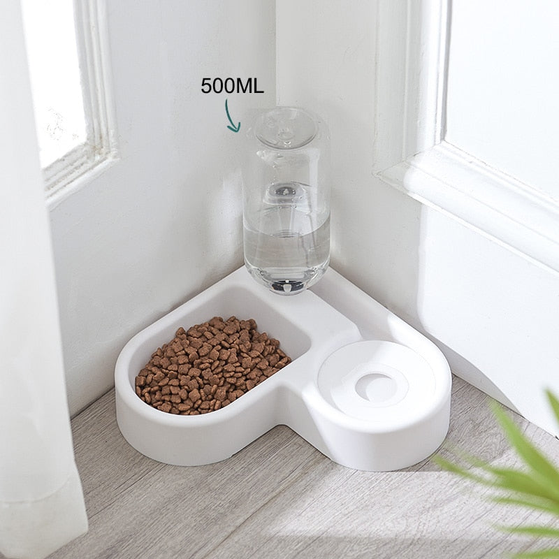 SHUANGMAO Pet Cat Bowl 2.2L Food Bowls Dog for Cats Automatic Drinking 528ml Puppy Feeder Fountain Large Capacity Waterer Kitten