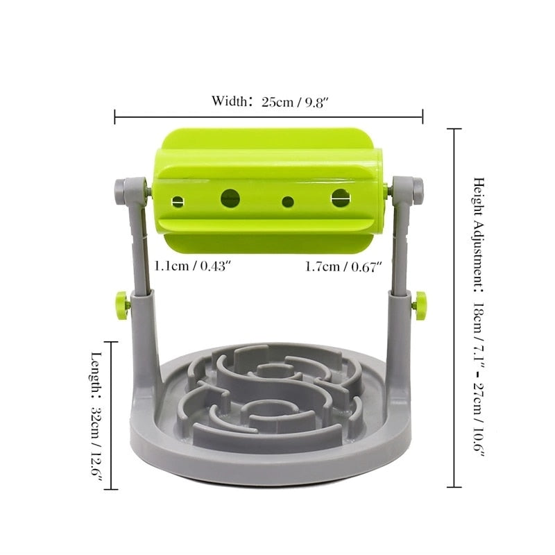 Interactive Pet Food Feeder Dog Cat Dispenser Slow Pet Foods Feeding  Toys Anti Choke Dog Slow Feeder Bowl  for Small Large Dogs