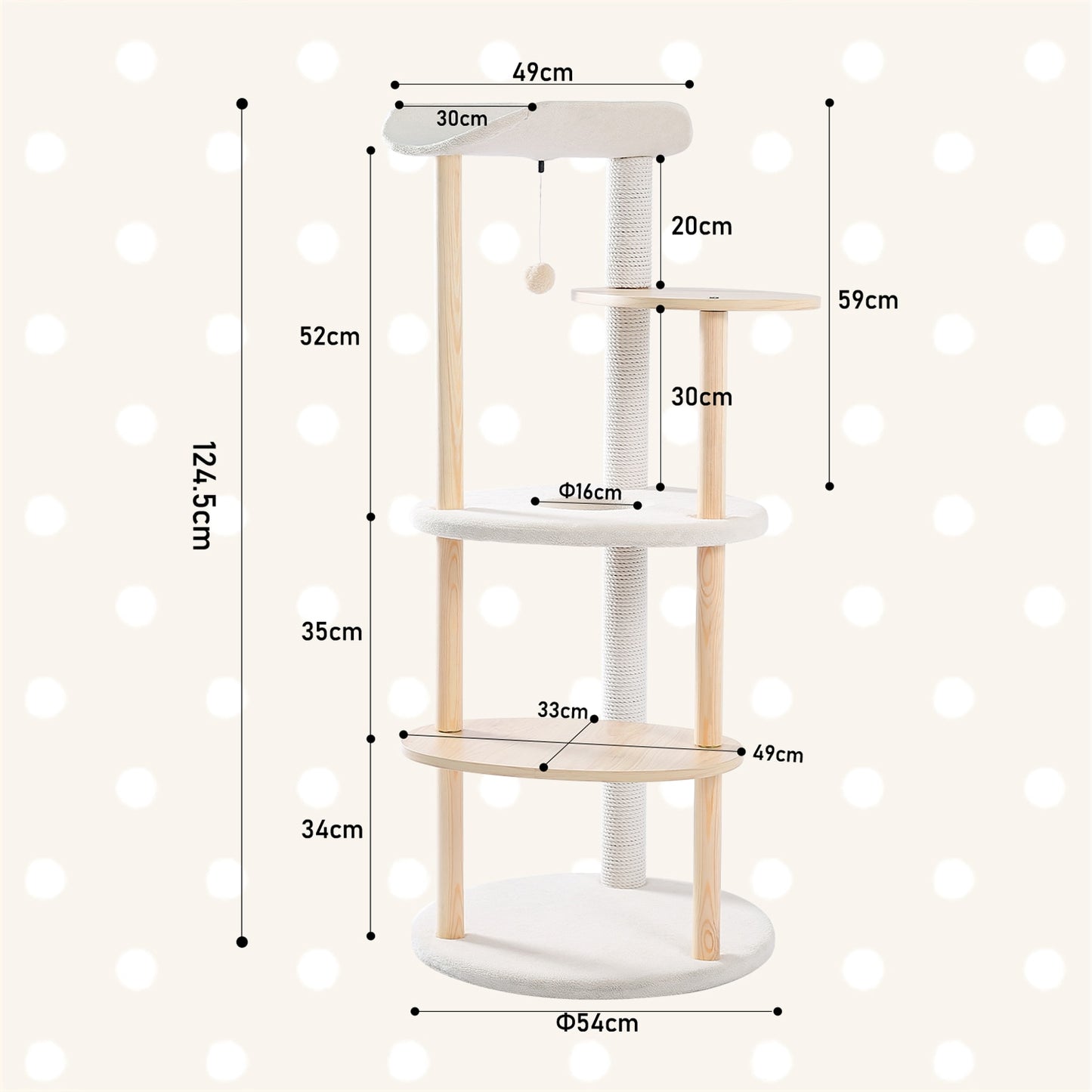 Rocket Styling Cat Tree Condo Scratching Post Multi-level Cat Towel Cozy Perches Climbing Tree Toys Activity Furniture Protector