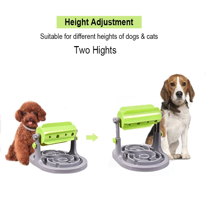 Interactive Pet Food Feeder Dog Cat Dispenser Slow Pet Foods Feeding  Toys Anti Choke Dog Slow Feeder Bowl  for Small Large Dogs