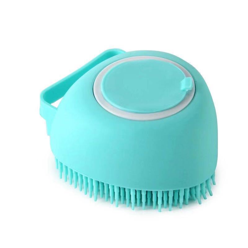 Dog and Cat Bath Massage Brush with Soft Silicone Bristles