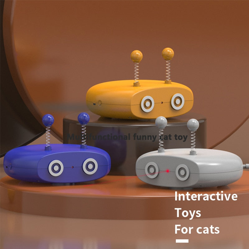 Wamuusing Feather Laser Robot Interactive Cat Toy