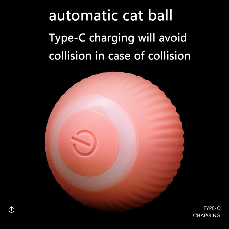 Smart Cat Toys Automatic Rolling Ball Electric Cat Toys Interactive For Cats Training Self-moving Kitten Toys Pet Accessories