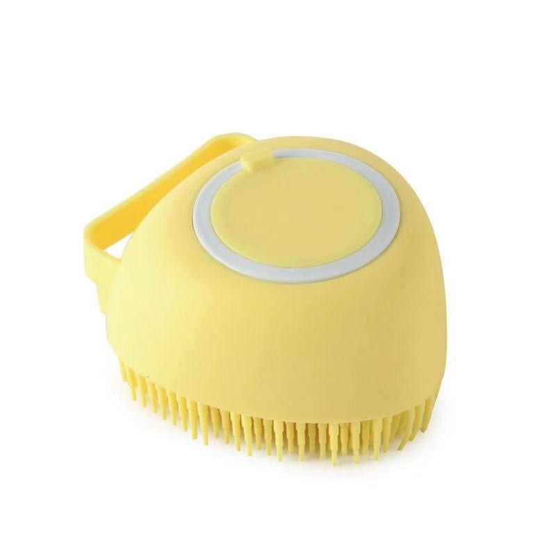 Dog and Cat Bath Massage Brush with Soft Silicone Bristles